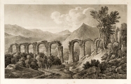 CASSAS, LOUIS FRANCOIS: View of Diocletian's Aqueduct near Solin